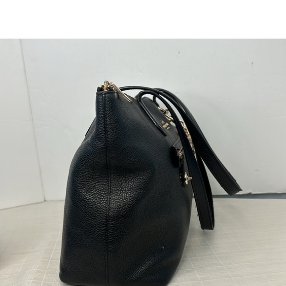 Coach Taylor Tote in Black/ Pale Gold - Picture 4 of 13